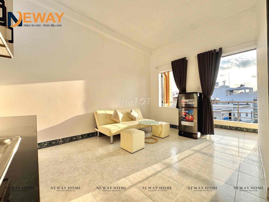 apartment 1 bedroom + balcony living room full furniture right now