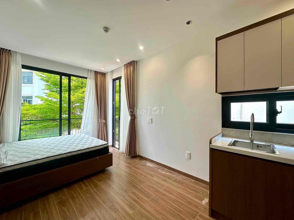 The studio - a cheap kitchen bedroom - the balcony is Tân Định - Hoàng Sa