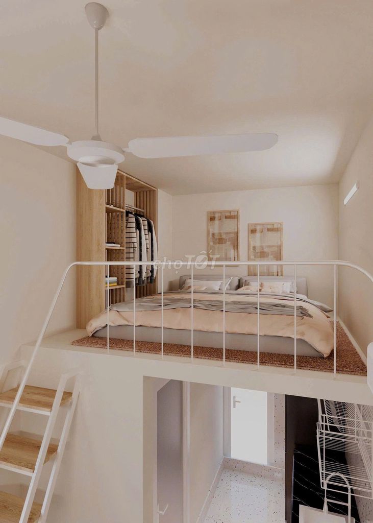 New studio is 100% -- natural light -- balcony Bình Tân