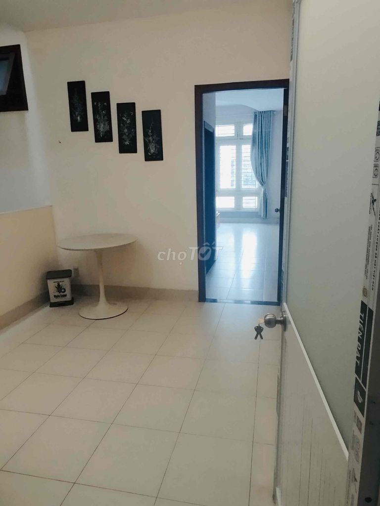 The air conditioning room's 40 meters away from the bedroom. Kadc Bình Hưng near District 8 station.