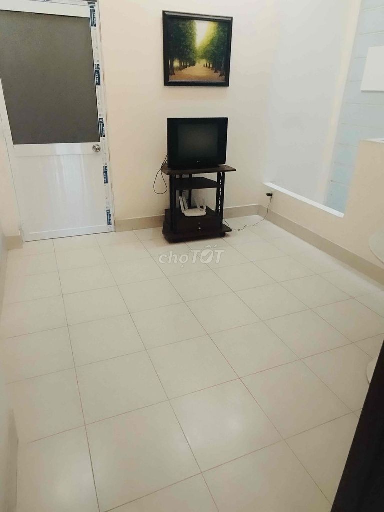 The air conditioning room's 40 meters away from the bedroom. Kadc Bình Hưng near District 8 station.