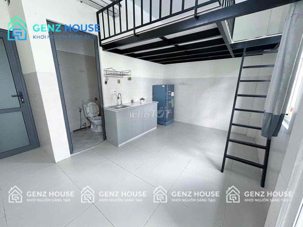 A room with a guard, a balcony, furniture with a new H.
