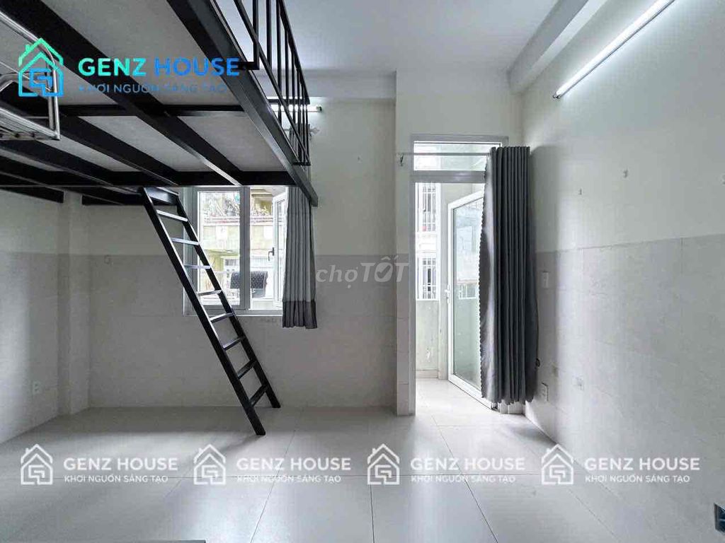 A room with a guard, a balcony, furniture with a new H.