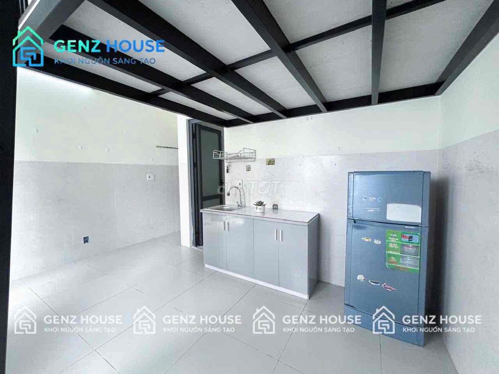A room with a guard, a balcony, furniture with a new H.