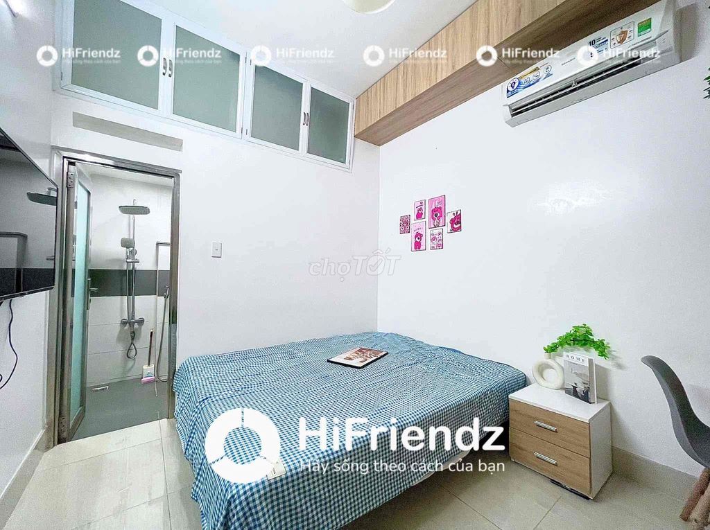 Clean room with air conditioning, bed-splitter, district 6
