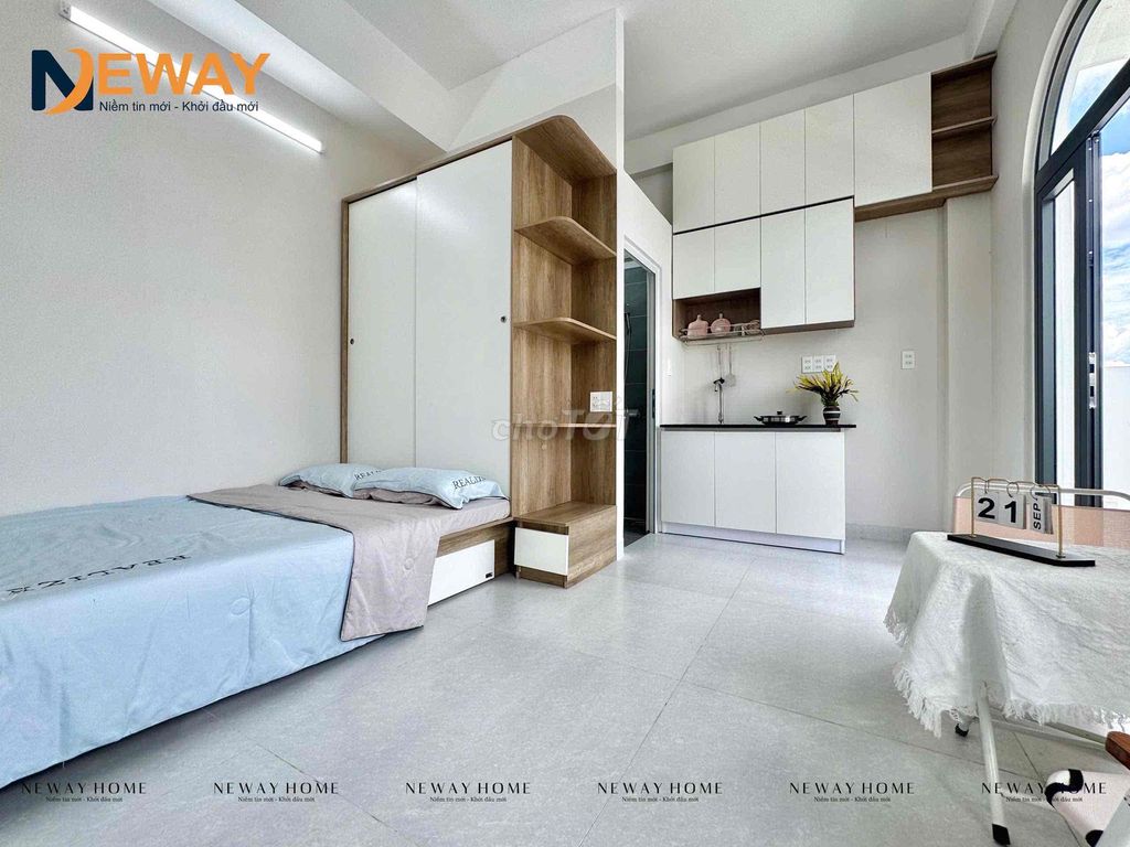 Open the balcony studio - right aeon Tân Phú - full interior