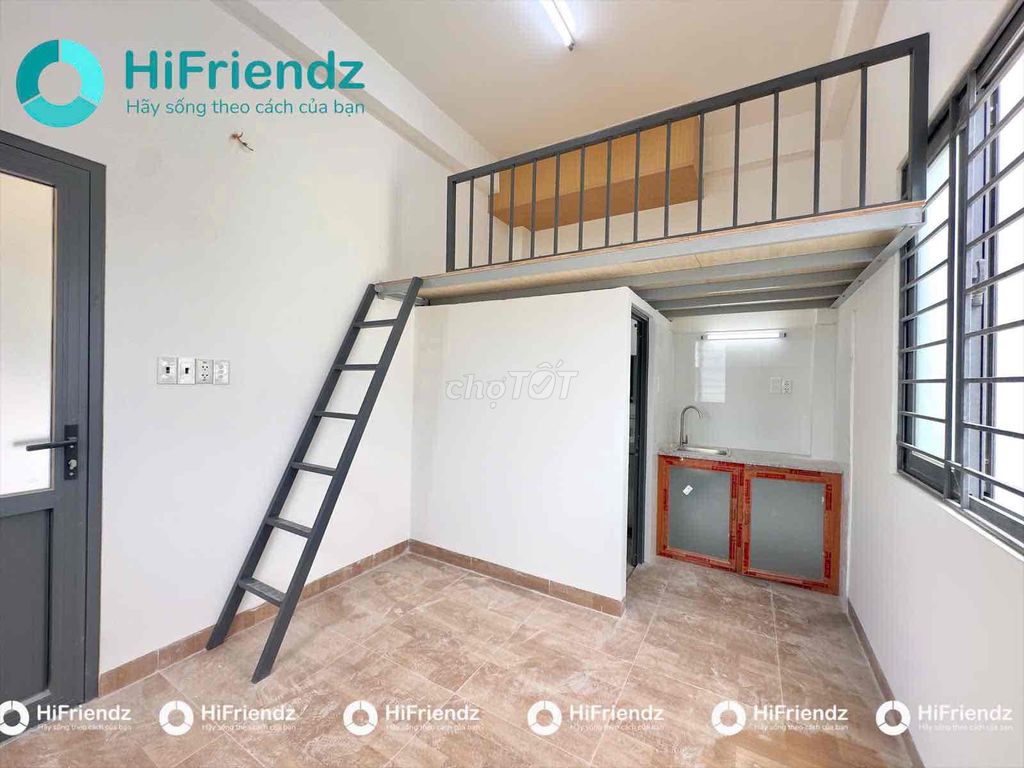 Rent a service apartment with a wide open window in the middle of the day.