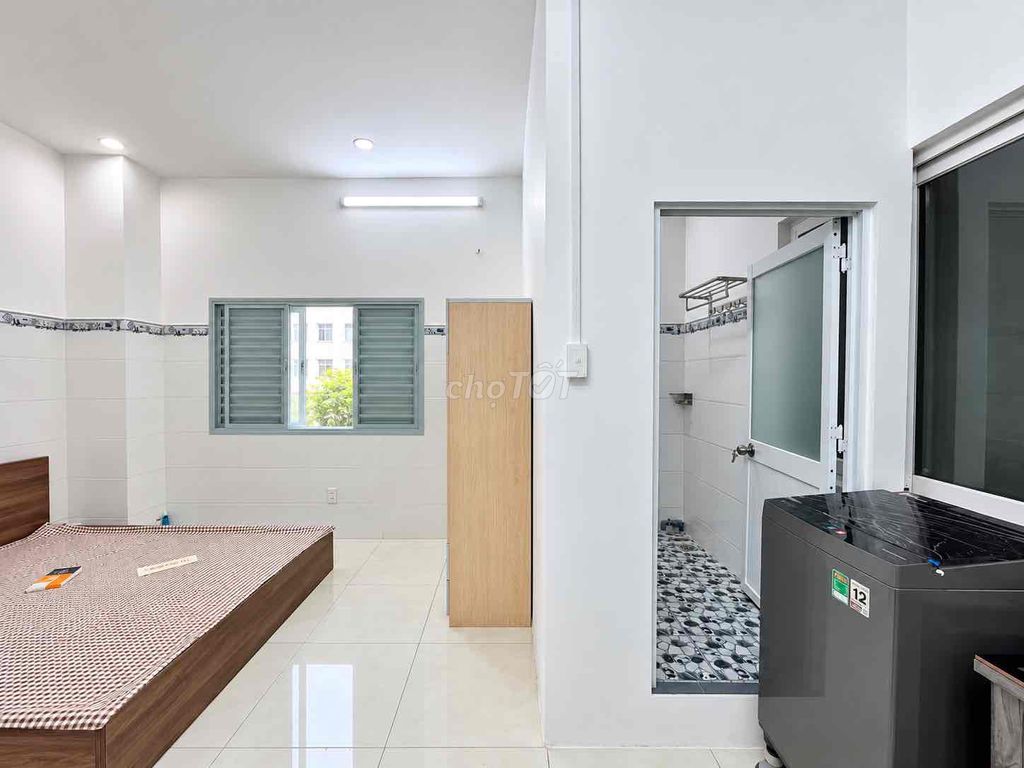 The studio for renting has a close-to-size sky window, the base for sale.
