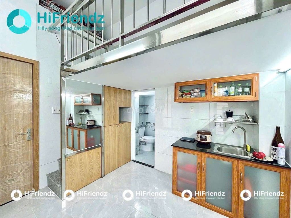 The upper guard room is generous - the best private kitchen in Nguyễn Phúc Chu