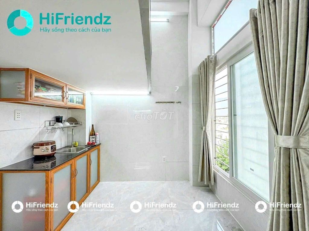 The upper guard room is generous - the best private kitchen in Nguyễn Phúc Chu
