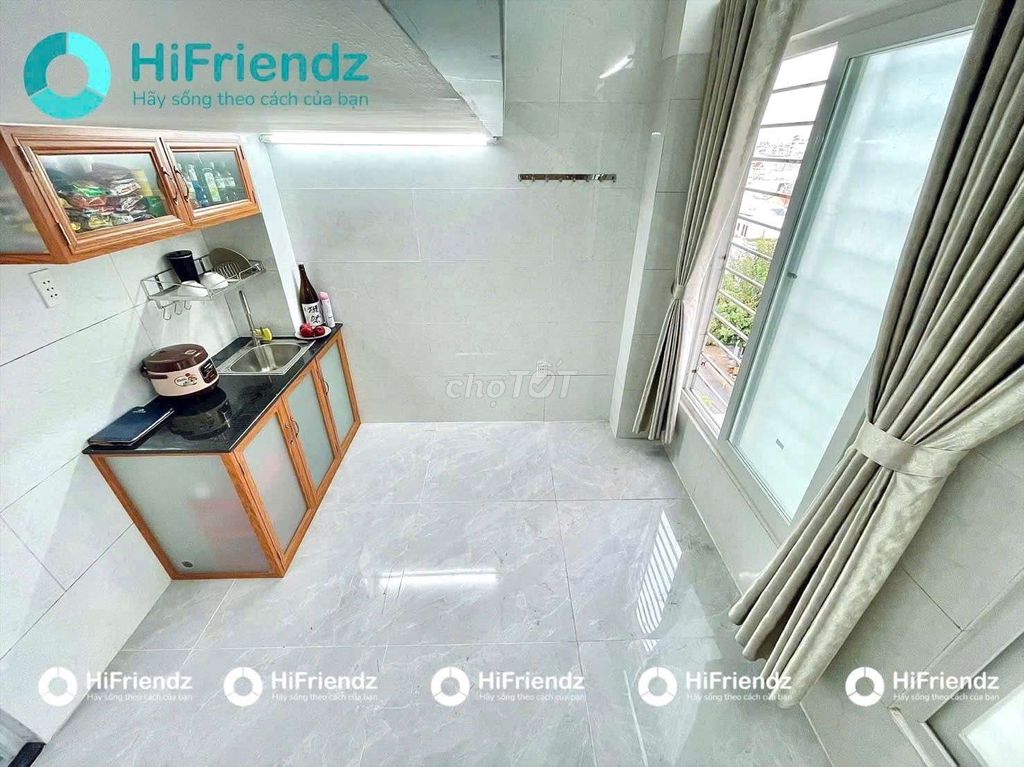 The upper guard room is generous - the best private kitchen in Nguyễn Phúc Chu