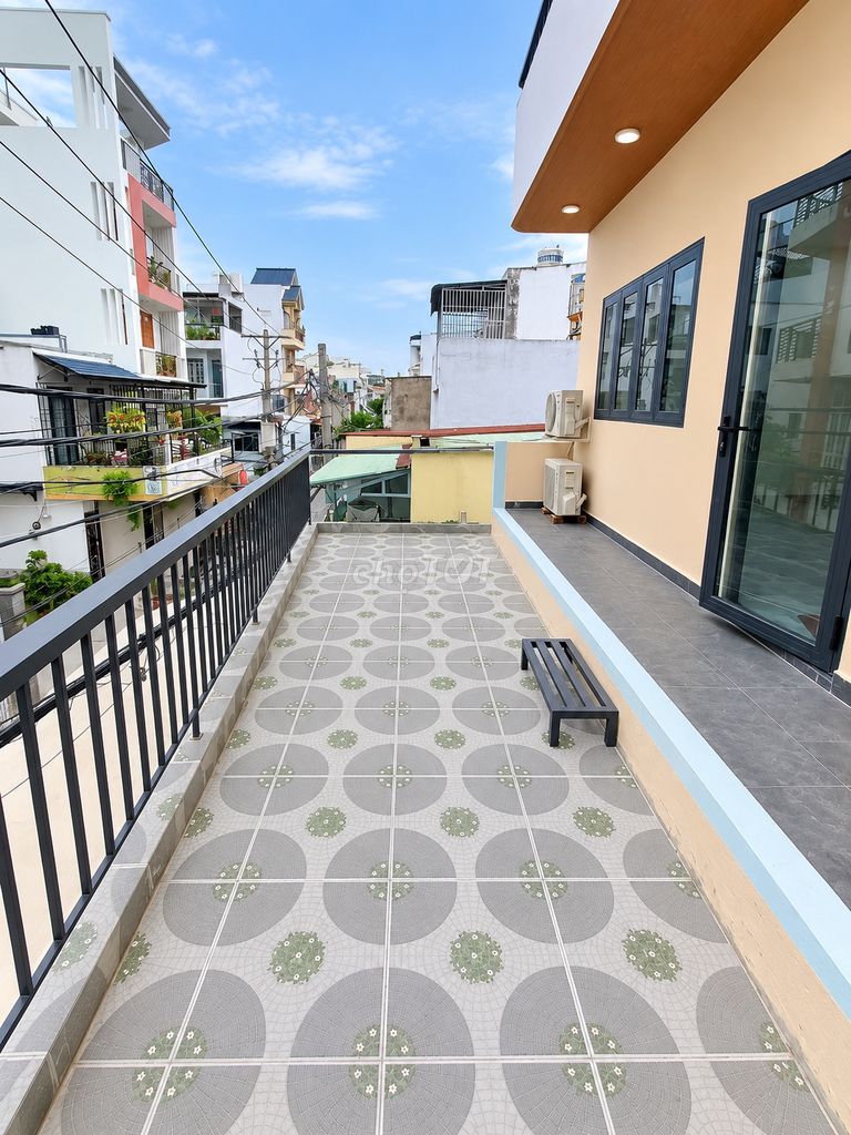Nice fresh room - alley 381 Lê Văn Quới - balcony.
