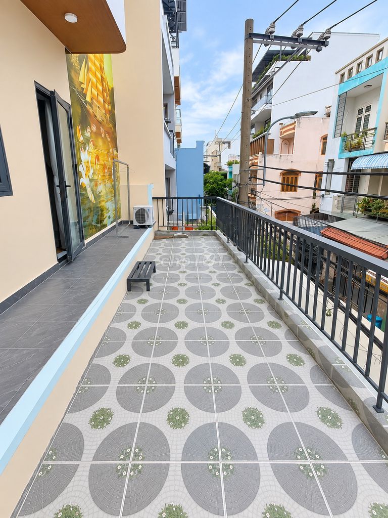 Nice fresh room - alley 381 Lê Văn Quới - balcony.