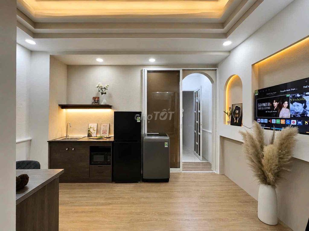 A bedroom in the airport full interior.
