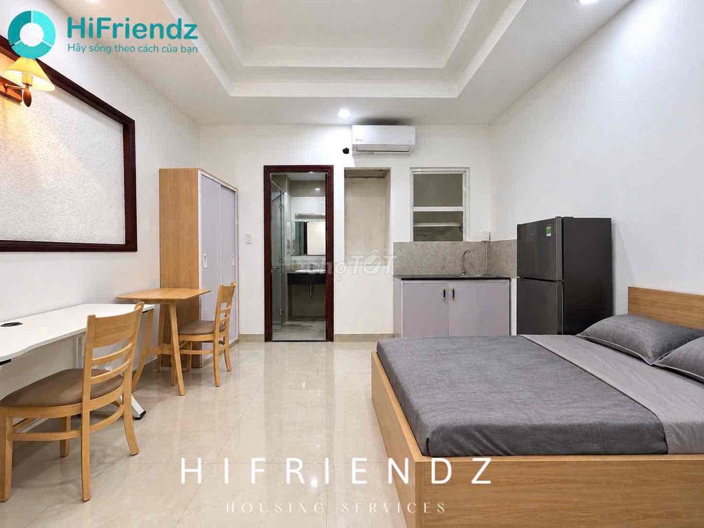 Rent a new full-intracted studio room. Âu Cơ Tân Bình wide.