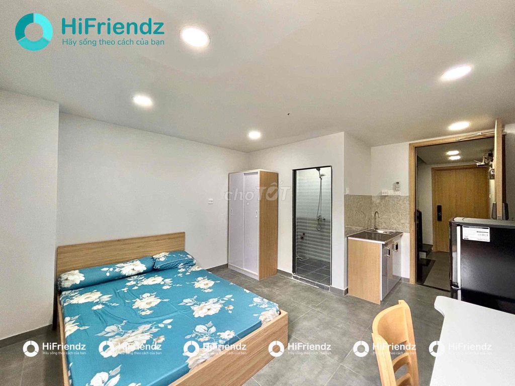 Rent a new full-intracted studio room. Âu Cơ Tân Bình wide.