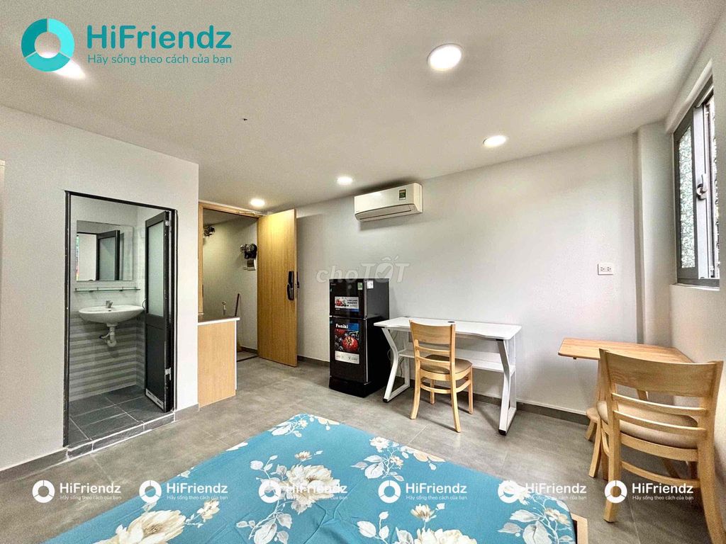 Rent a new full-intracted studio room. Âu Cơ Tân Bình wide.