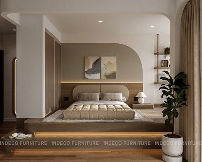 Rent the open balcony studio - the interior, near the mero