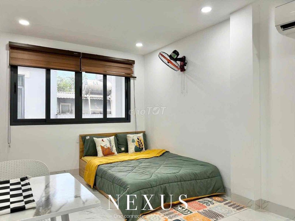 The balcony room + sky window - cool, natural light