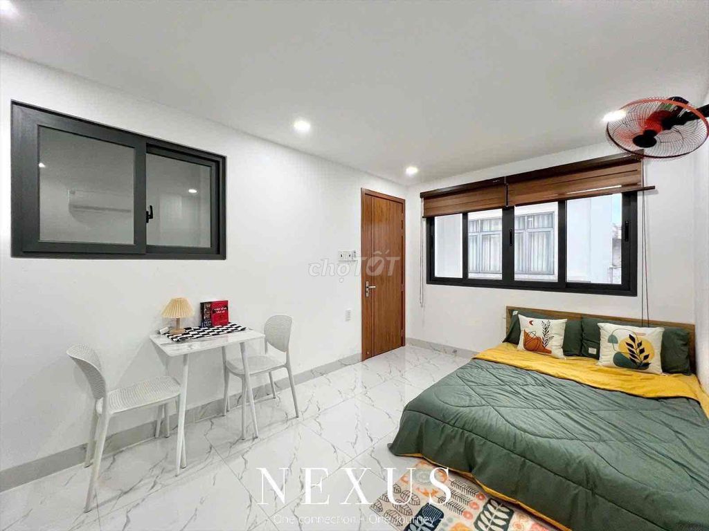 The balcony room + sky window - cool, natural light