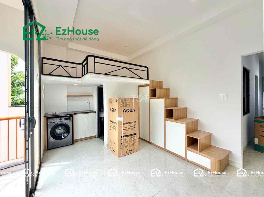 The balcony is full of furniture. It looks like Phạm Văn Bạch in the new room.