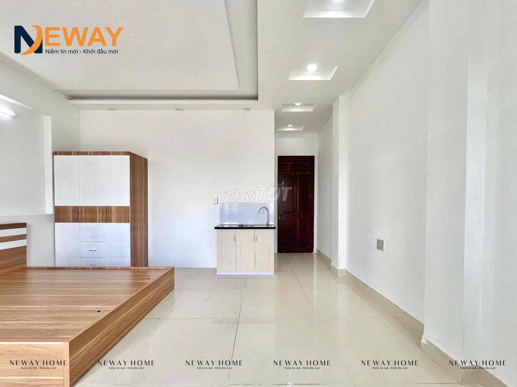 opening a newly built boarding room near the corner of a cloud