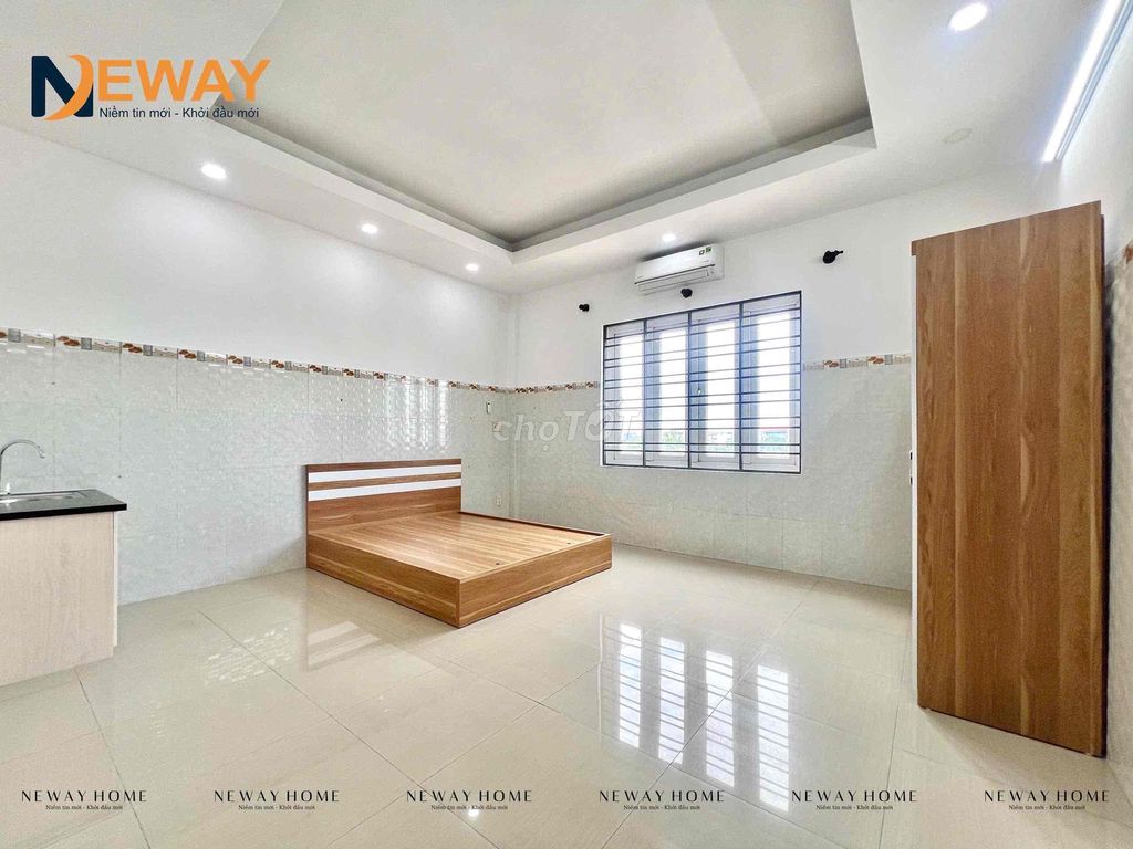 opening a newly built boarding room near the corner of a cloud