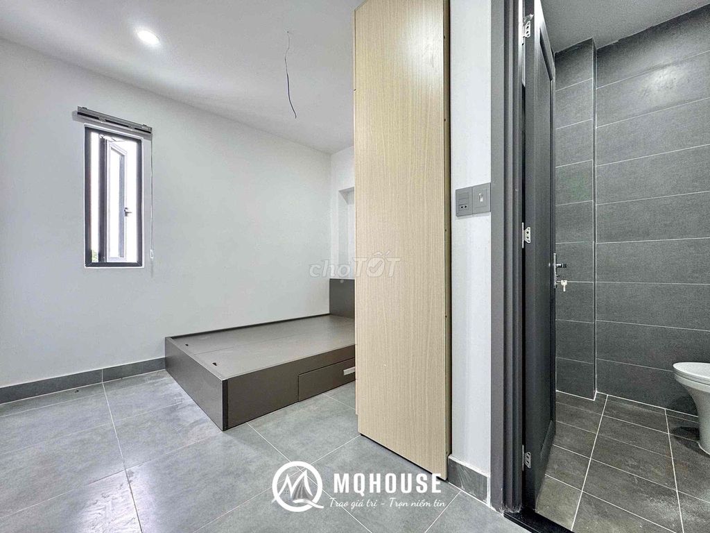 New interior suite with a front elevator on Bình Long.