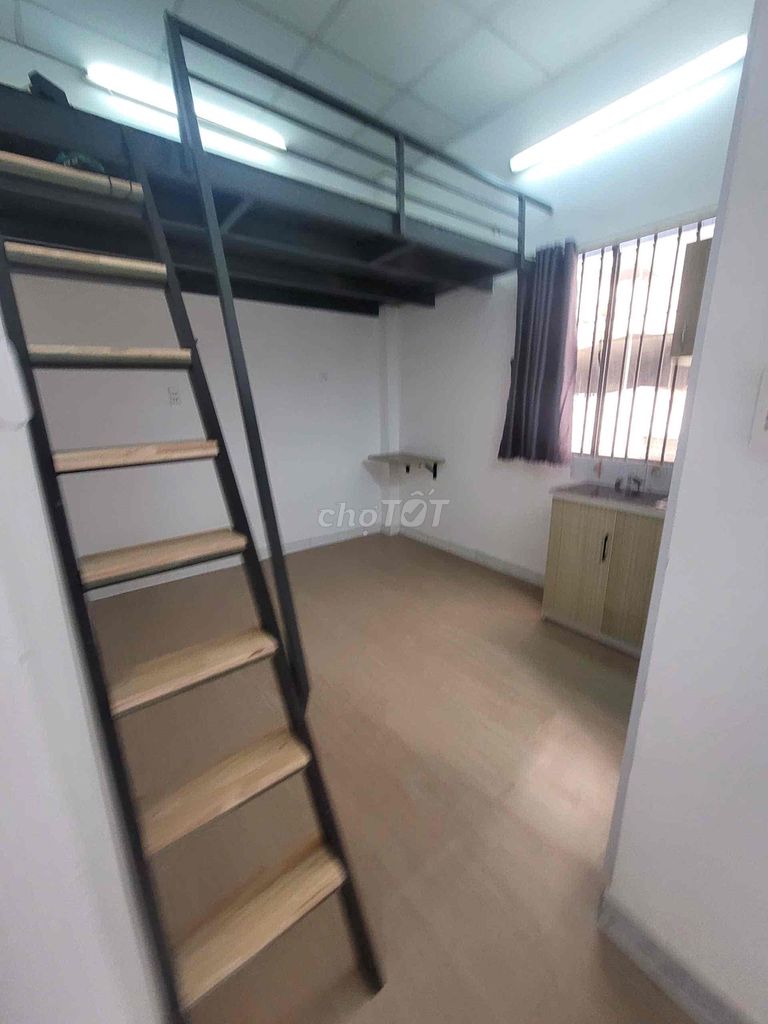 Room 2 Aron Tân Phú, ready air conditioning, kitchen cabinet, common washing machine.