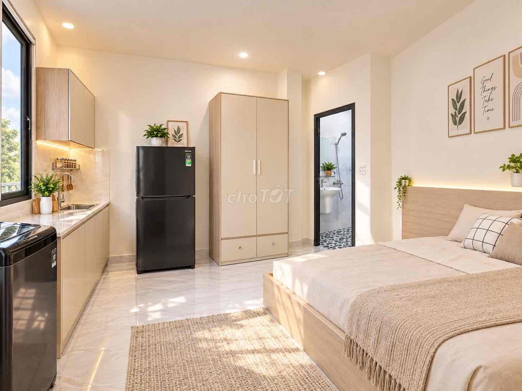 Super cool balcony studio right in the Bình Lợi neighborhood