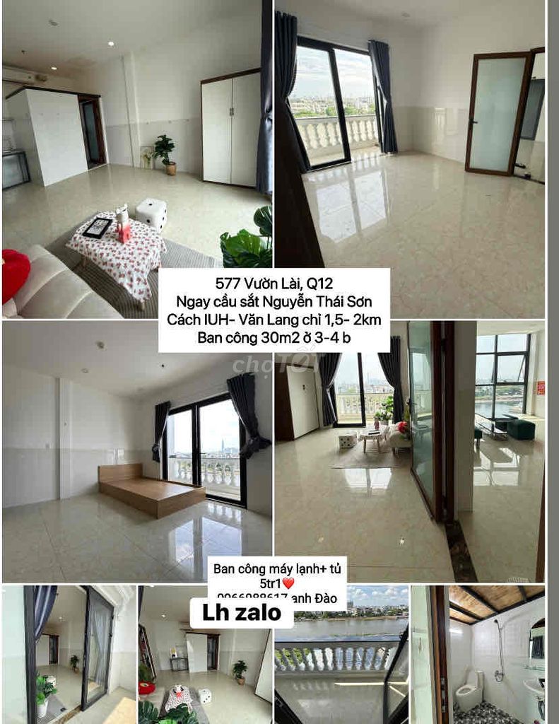 Room in Vườn Lài is 1 .5 km .3 million 5 million windows - balcony