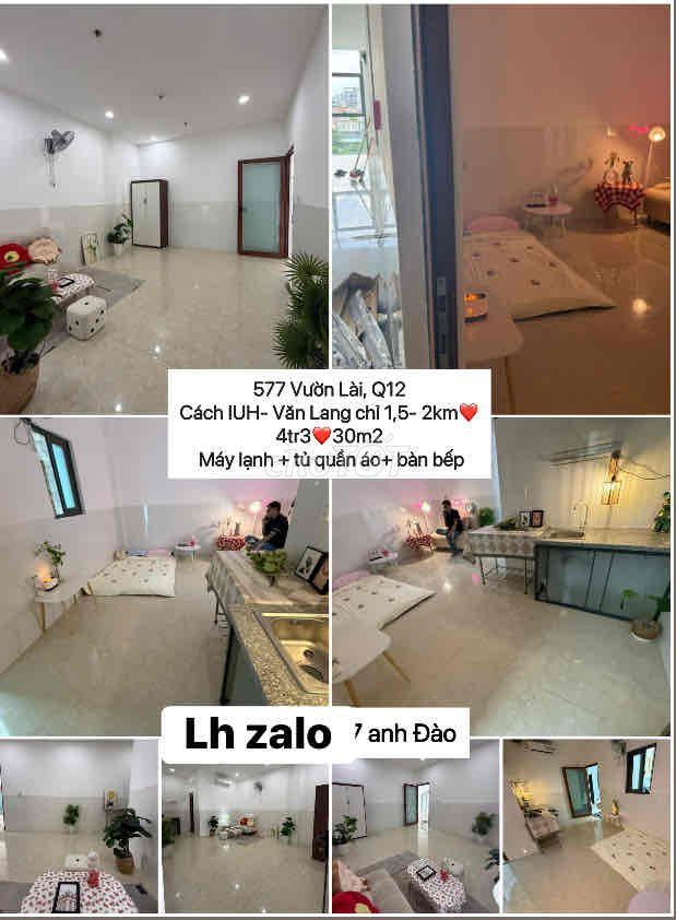 Room in Vườn Lài is 1 .5 km .3 million 5 million windows - balcony