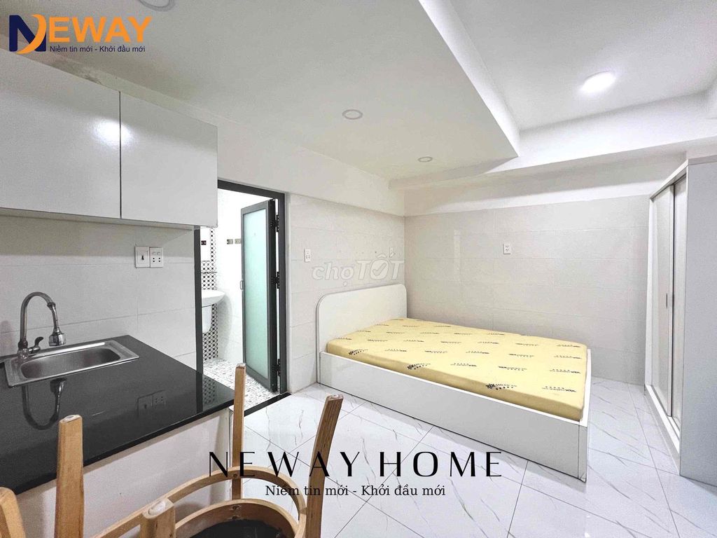 The studio is full of furniture near the new market, aeon Tân Phú