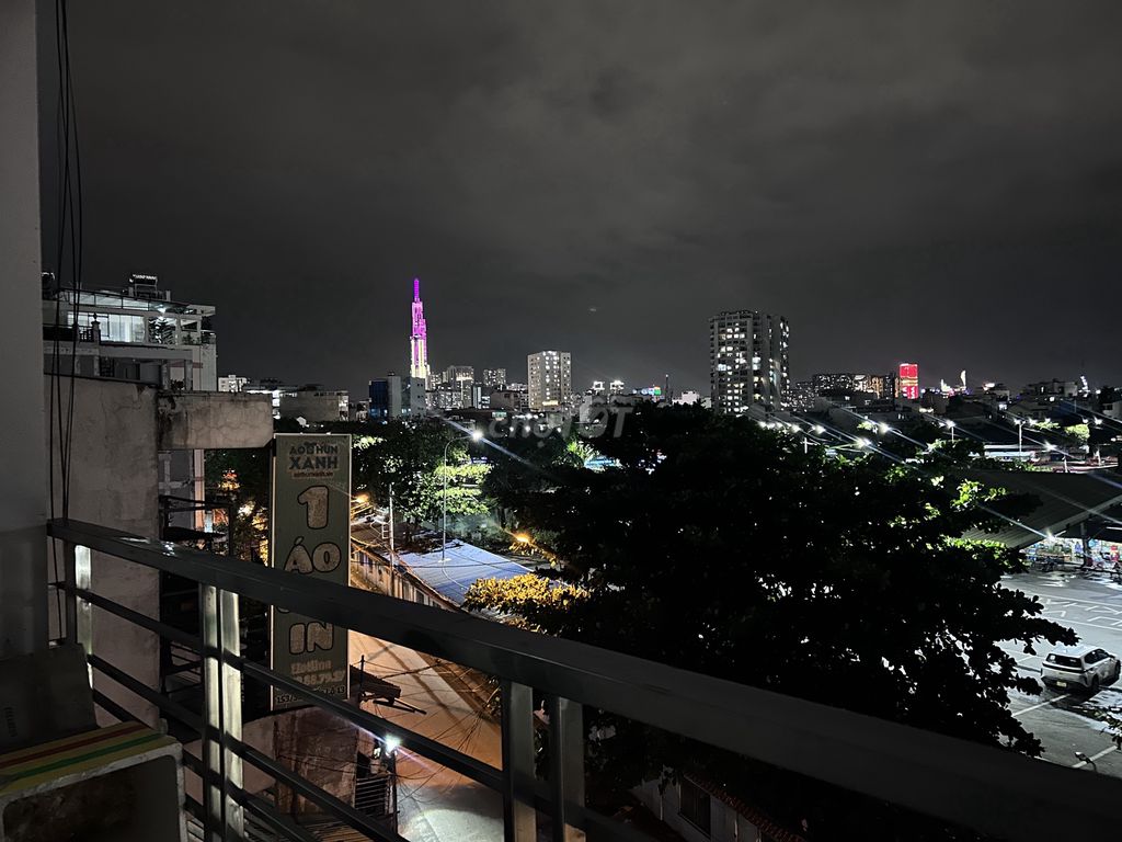 Room with a balcony view of landmark