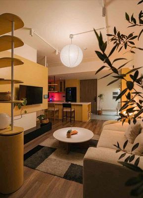Rent a studio apartment. A bedroom near the latest high-painted airport.