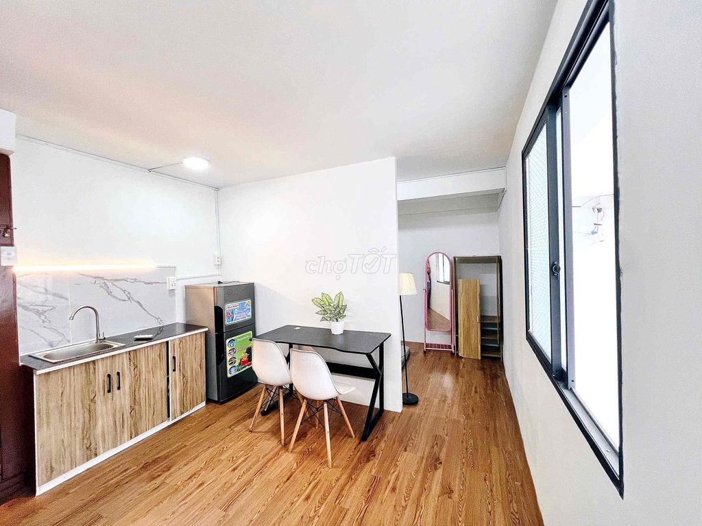 The studio 1st bedroom is full of interiors - Bình Tân - super wide