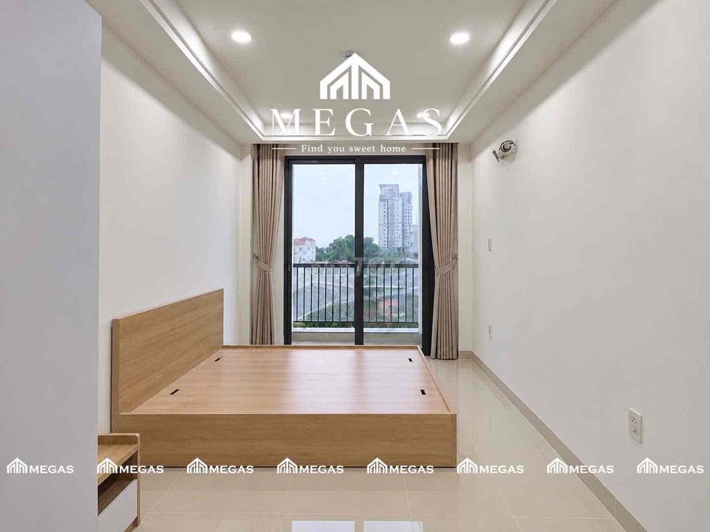 The new service apartment is 100%-full furniture - private washing machine - near tdtu - them