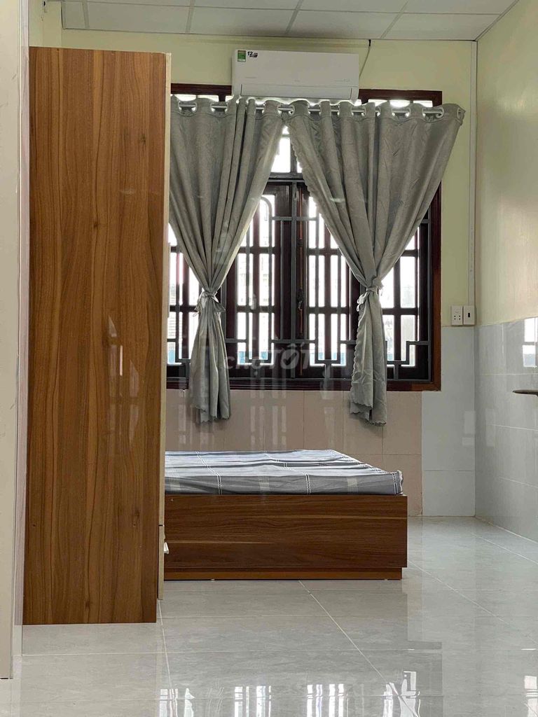 The studio is full of furniture - sky windows to catch the good natural wind