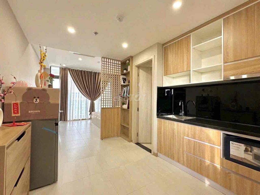 Studio with a kitchen pan full of beautiful view furniture