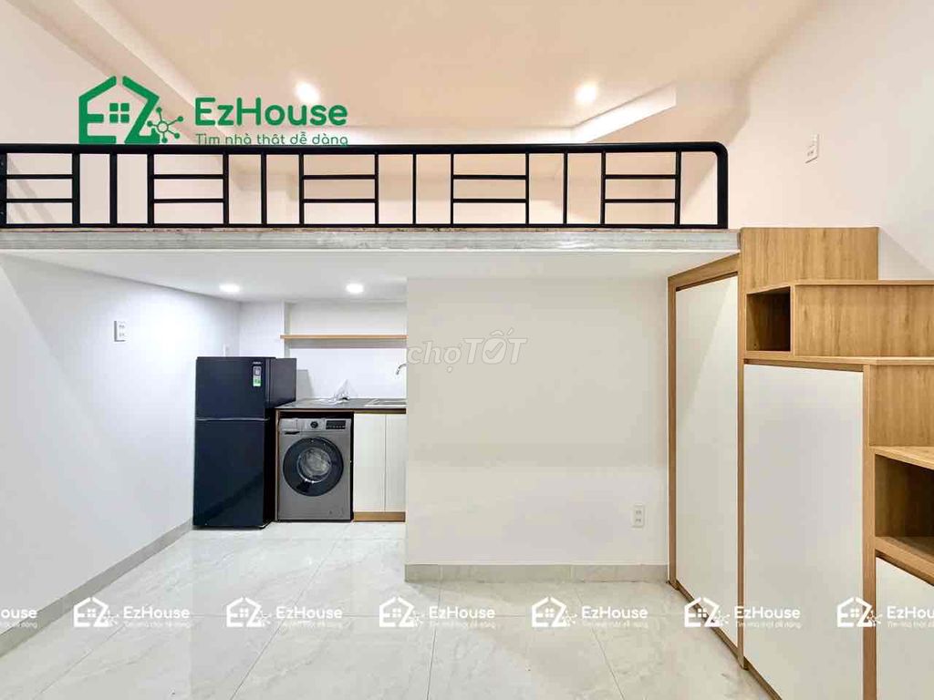 mini apartment split kitchen space - full interior