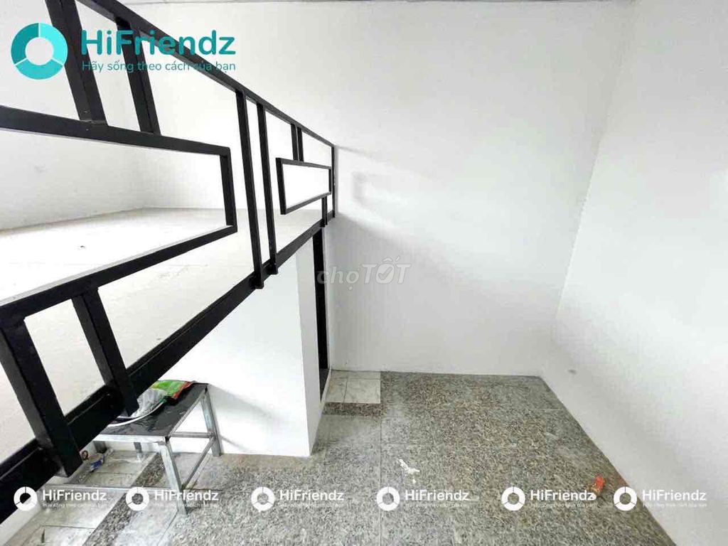 The room has a balcony near the safe circle, lost in martial arts.
