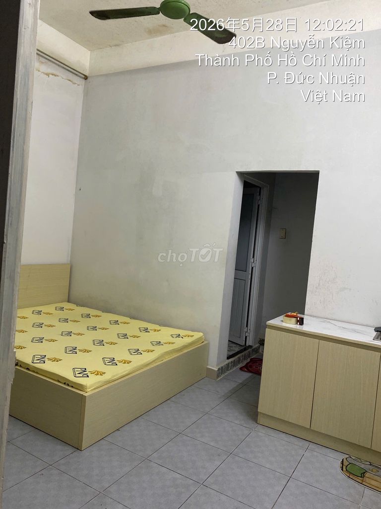 The floor of a house in front of the rest of the way.