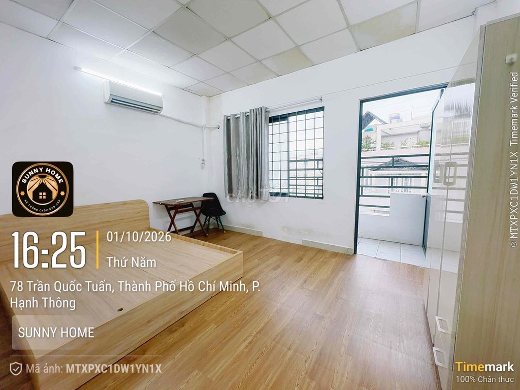 40 meters-one kitchen bedroom, balcony, Full interior- near Emart pvt, Went Lang