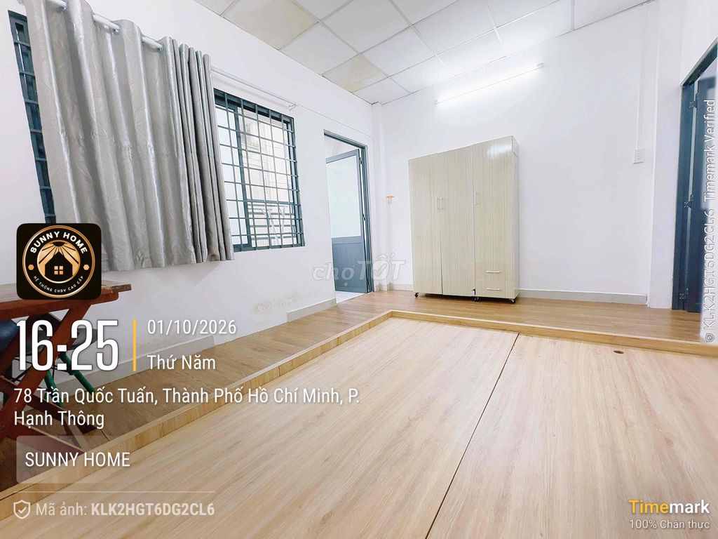 40 meters-one kitchen bedroom, balcony, Full interior- near Emart pvt, Went Lang