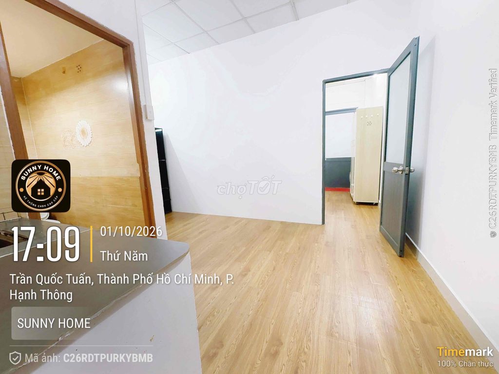 40 meters-one kitchen bedroom, balcony, Full interior- near Emart pvt, Went Lang
