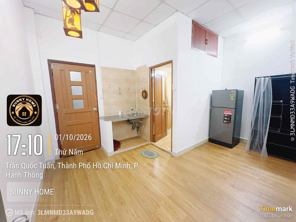 40 meters-one kitchen bedroom, balcony, Full interior- near Emart pvt, Went Lang