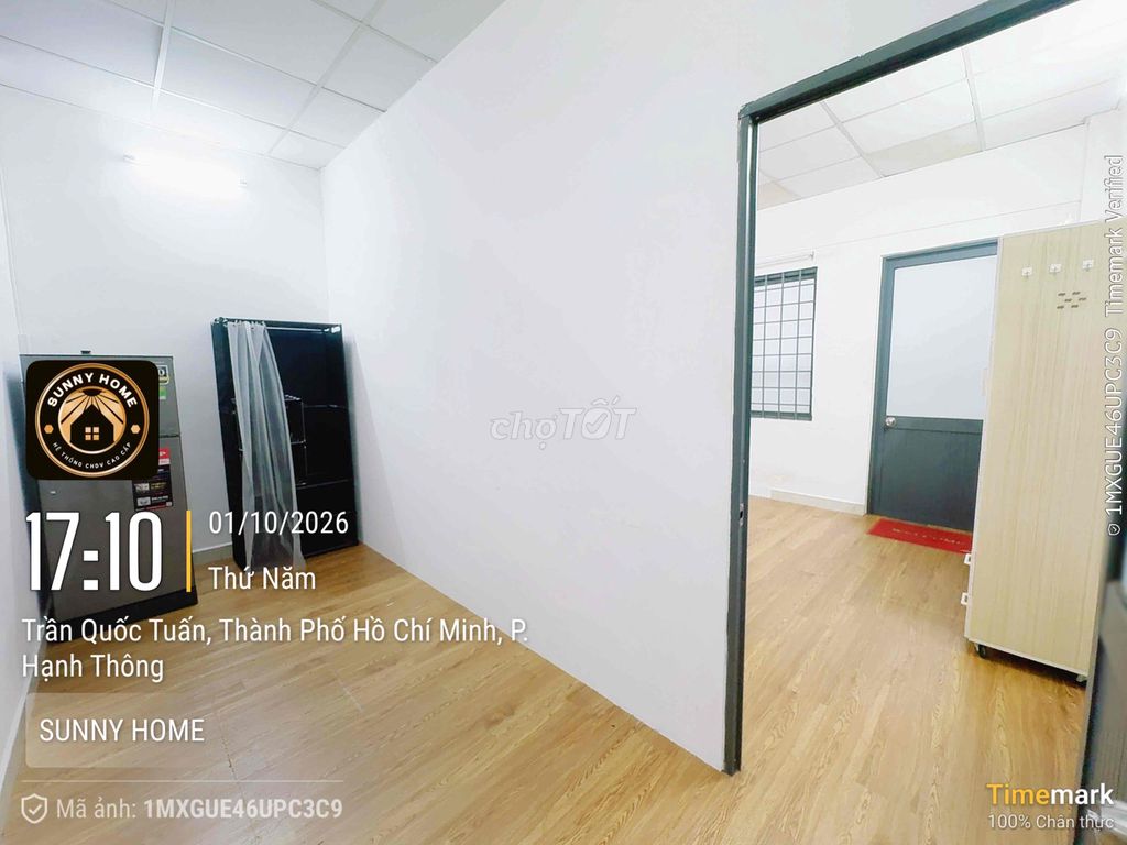 40 meters-one kitchen bedroom, balcony, Full interior- near Emart pvt, Went Lang