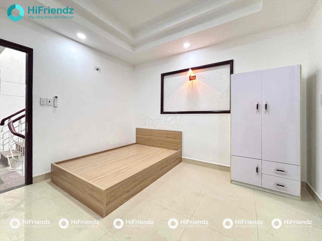 Rent a new studio full of rich Âu Cơ Tân Bình furniture.