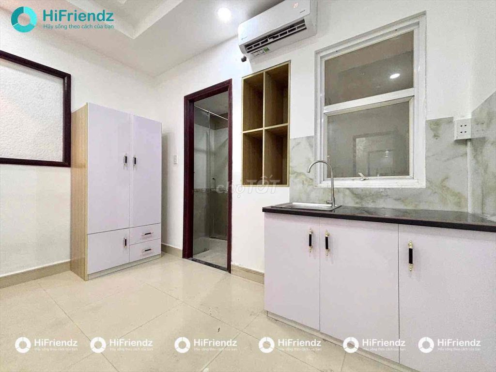Rent a new studio full of rich Âu Cơ Tân Bình furniture.