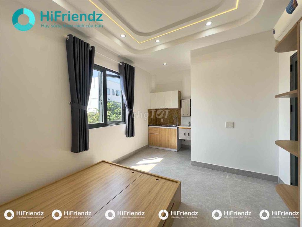 New studio is 100% near Nguyễn Thái Sơn, 5 P to vlu.